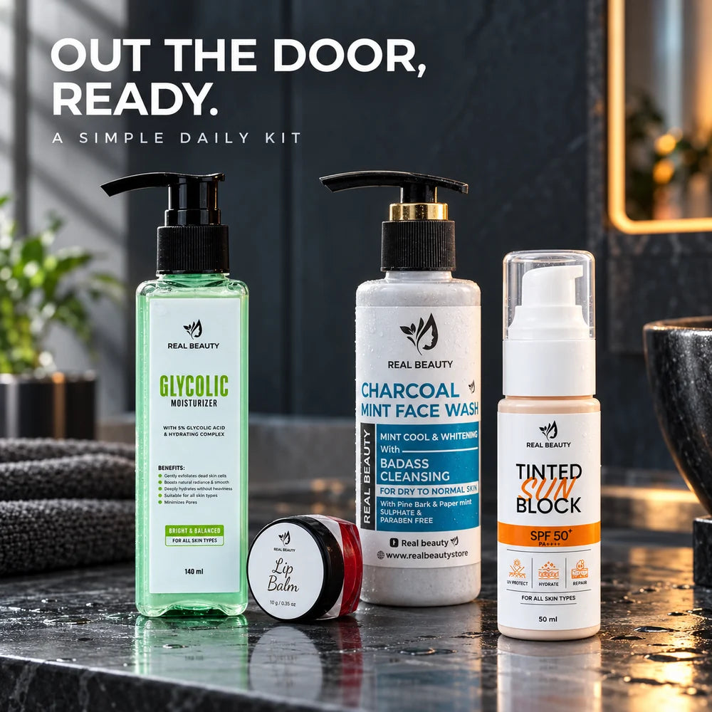 The four-step daily kit  READY IN 5 MINUTES