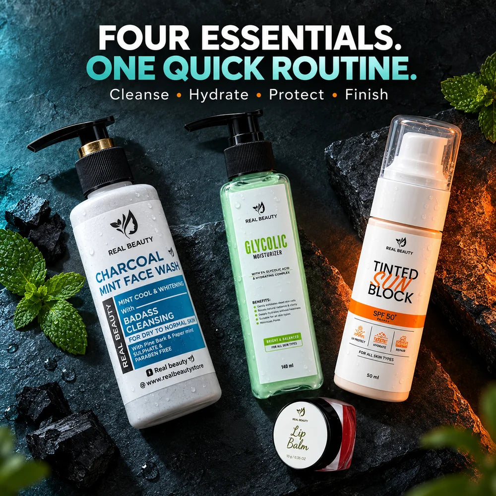 The four-step daily kit  READY IN 5 MINUTES